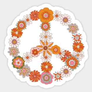 Peace Flower Sticker